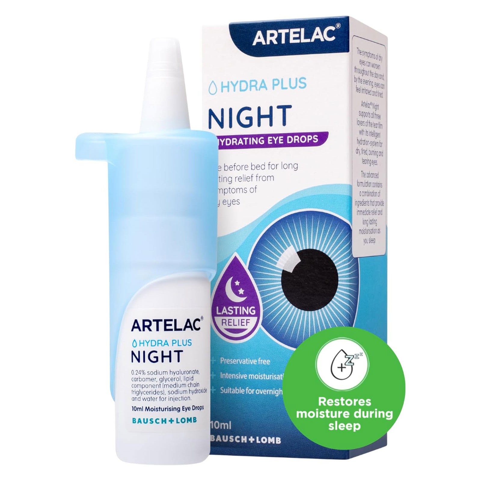 Night eye Beauté II 3ml Artelac Night gel drops – Butterflies Eyecare