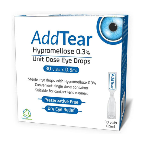 AddTear PF 0.3% Hypromellose eye drops (vials)