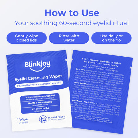 Blinkjoy Eyelid cleansing wipe