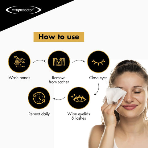 Eye Doctor Biodegradable lid wipes