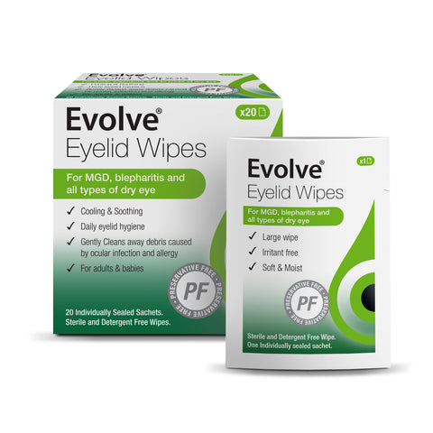 Evolve Eyelid wipes