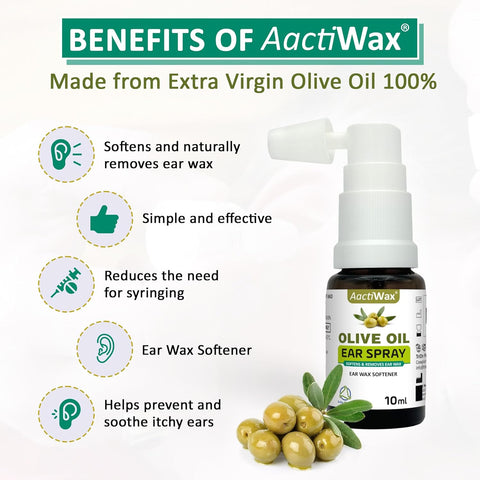 AactiWax Olive oil ear spray
