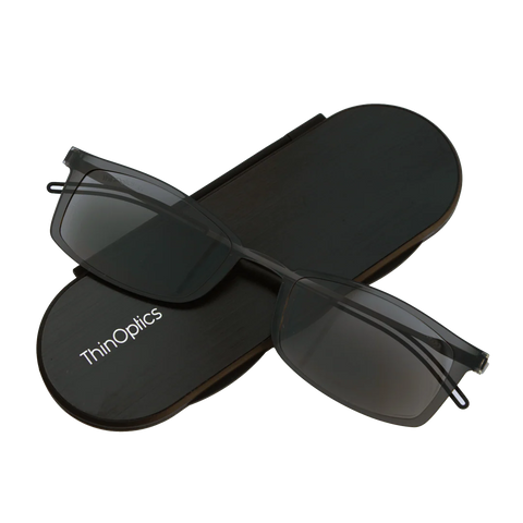 ThinOptics Brooklyn Reading Sunglasses & Milano Case