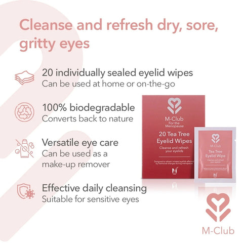 M-Club Tea tree oil eyelid wipes
