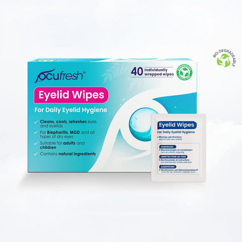 Ocufresh eyelid wipes