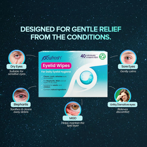 Ocufresh eyelid wipes