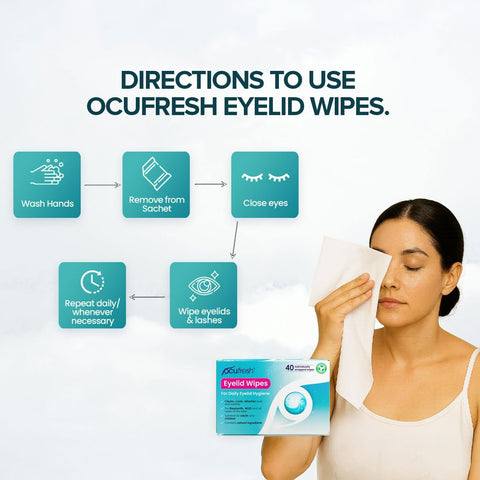 Ocufresh eyelid wipes