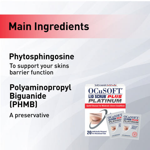 OCuSOFT Plus Platinum wipes