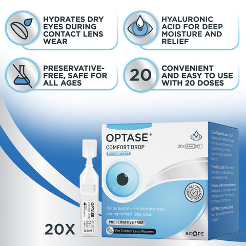 Optase Comfort eye drops