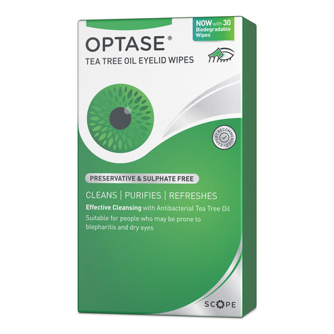 Optase TTO (Tea Tree Oil) BlephaWipe eyelid wipes
