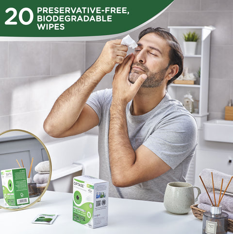 Optase TTO (Tea Tree Oil) eyelid wipes
