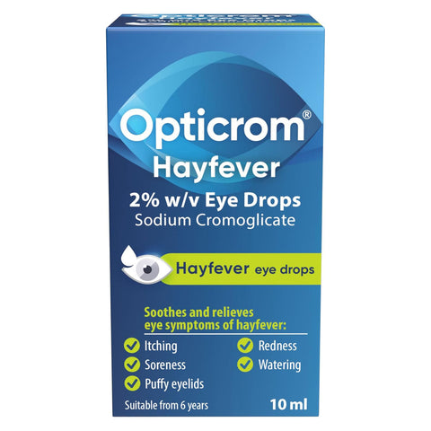 Opticrom 10ml Hayfever eye drops