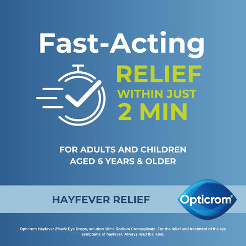 Opticrom 10ml Hayfever eye drops