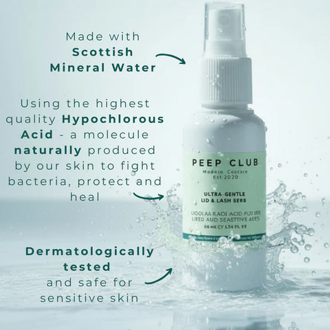 Peep Club Ultra gentle lid and lash spray